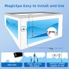 Salt Chlorine Generator for Hot Tubs & Swim Spas, Titanium Salt Cell with OLED Display & Quick-Change Design, Self-Cleaning System (Up to 2500 Gallons)