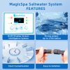 Salt Chlorine Generator for Hot Tubs & Swim Spas, Titanium Salt Cell with OLED Display & Quick-Change Design, Self-Cleaning System (Up to 2500 Gallons)