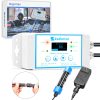 Salt Chlorine Generator for Hot Tubs & Swim Spas, Titanium Salt Cell with OLED Display & Quick-Change Design, Self-Cleaning System (Up to 2500 Gallons)